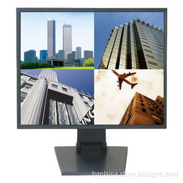 CCTV Monitor quad image 19-inch LCD Monitor BNC*4 input and 1280*1024 resolution Metal